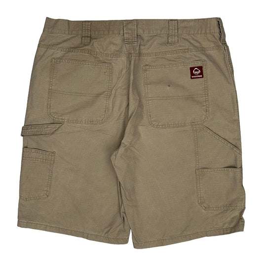 Wolverine Baggy Carpenter Shorts - 36W 10L Beige Cotton