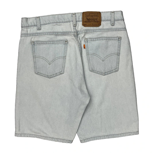 Levis Denim Shorts - 34W 10L Light Wash Cotton