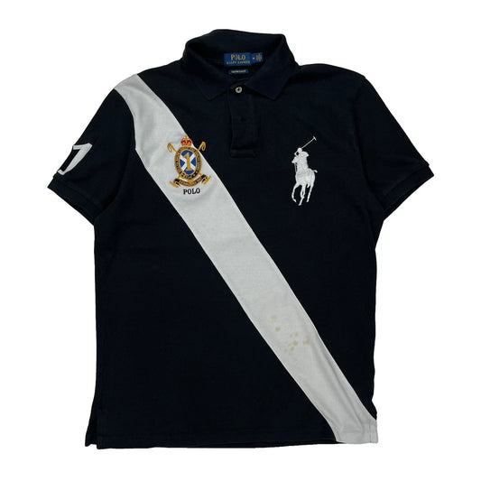 Polo By Ralph Lauren Slim Fit Polo Shirt - Medium Navy Cotton