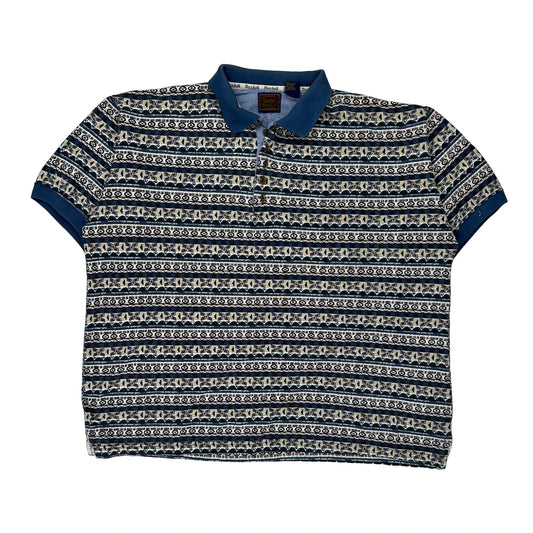 Duxbak Polo Shirt - Large Blue Cotton