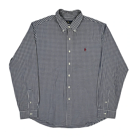 Ralph Lauren Checked Shirt - 2XL Blue Cotton