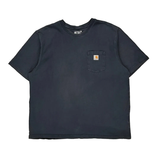 Carhartt T-Shirt - 2XL Blue Cotton