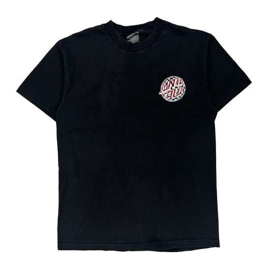Skateboards Santa Cruz Graphic T-Shirt - Medium Black Cotton