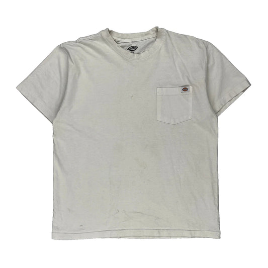 Dickies T-Shirt - Large White Cotton