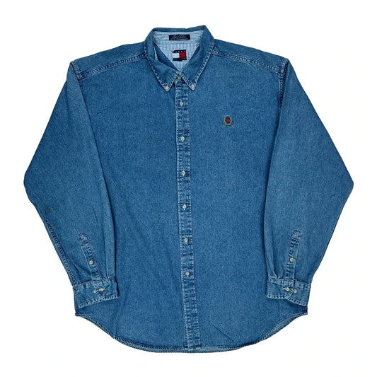 Tommy Hilfiger Denim Shirt - XL Blue Cotton