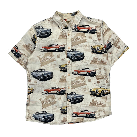 Unbranded Short Sleeve Shirt - Large Multicoloured Cotton