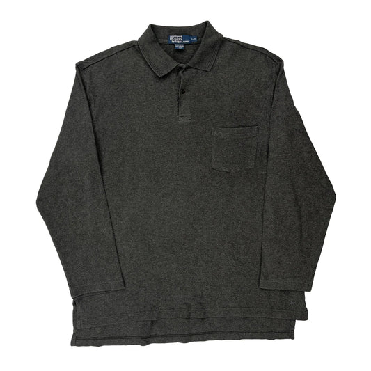 Polo By Ralph Lauren Polo Shirt - Large Grey Cotton