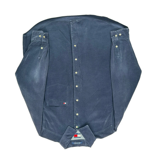 Tommy Hilfiger Corduroy Shirt - XL Blue Cotton