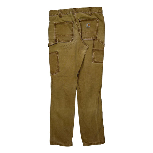 Vintage Carhartt Double Knee Carpenter Trousers - 28W 31L Brown Cotton Blend