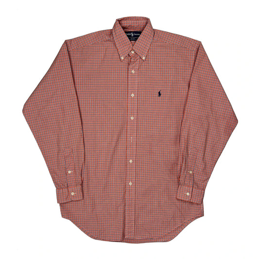 Blake Ralph Lauren Checked Shirt - Small Red Cotton
