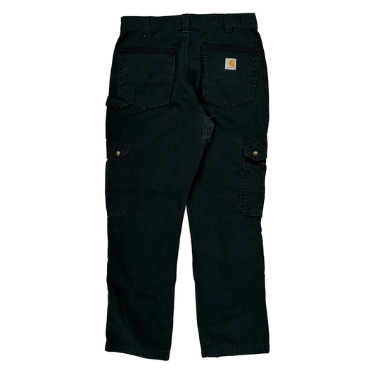 Vintage Carhartt Cargo Trousers - 30W 31L Black Cotton