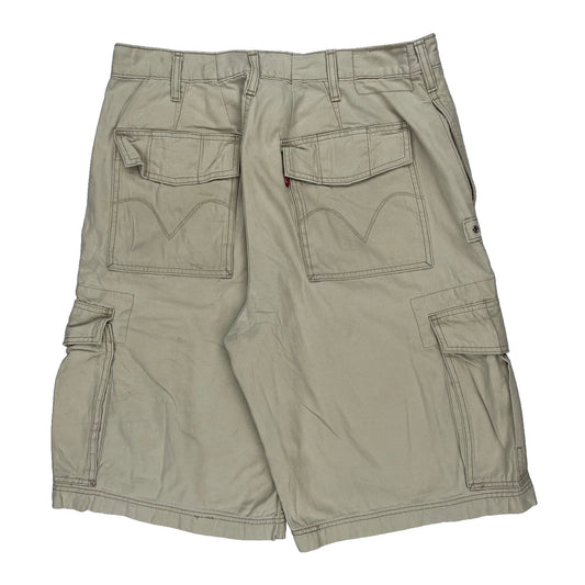 Levis Cargo Shorts - 33W 11L Beige Cotton