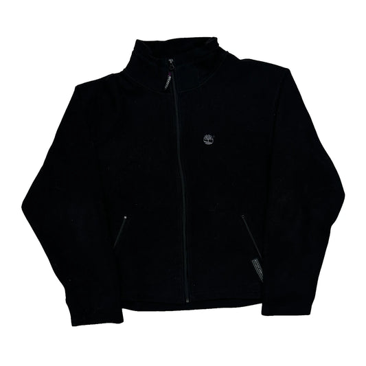 Vintage Timberland Fleece Jacket - XL Black Polyester