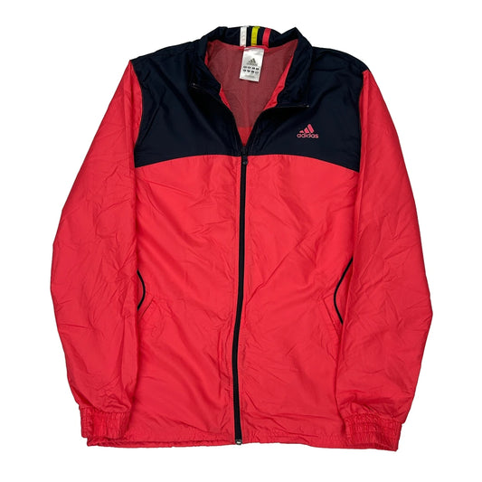 Adidas Windbreaker - Medium Red Polyester