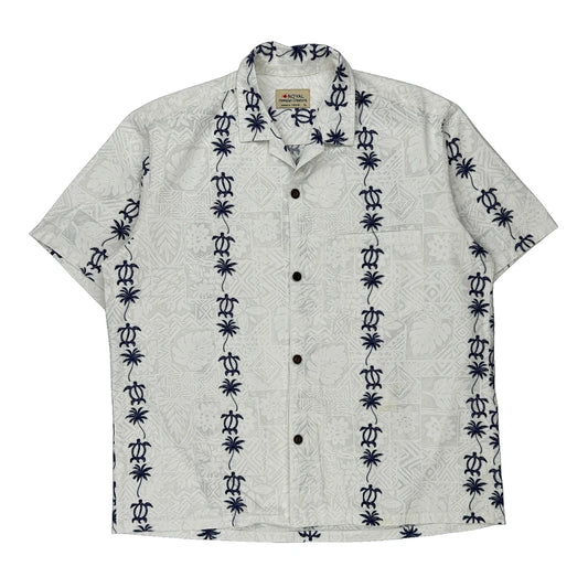 Royal Hawaiian Creations Hawaiian Shirt - XL Blue Cotton