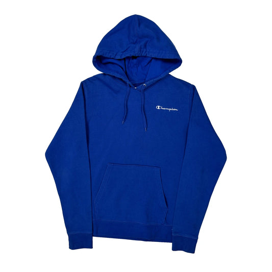 Vintage Champion Hoodie - Medium Blue Cotton