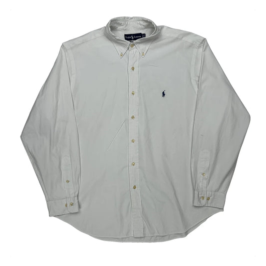 Vintage Ralph Lauren Shirt - XL White Cotton