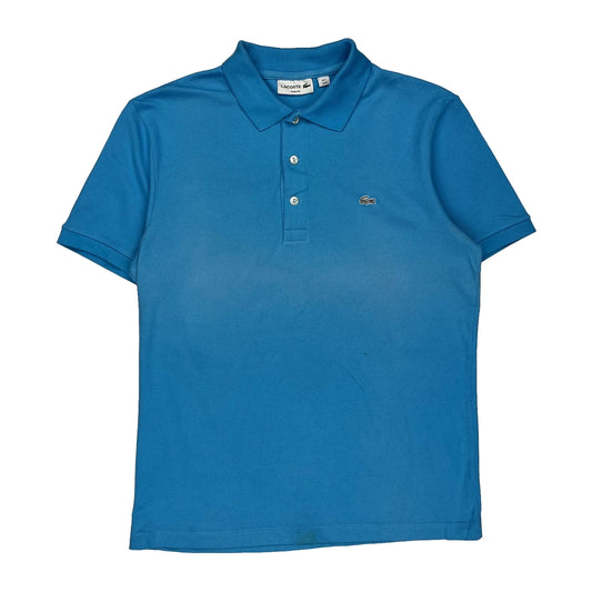Lacoste Slim Fit Polo Shirt - Medium Blue Cotton