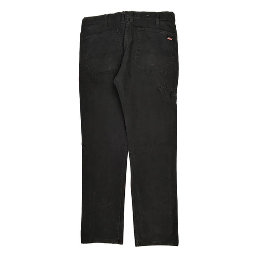 Dickies Carpenter Trousers - 36W 34L Black Cotton