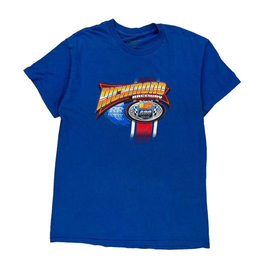 Richmond Raceway Nascar Nascar T-Shirt - Medium Blue Cotton