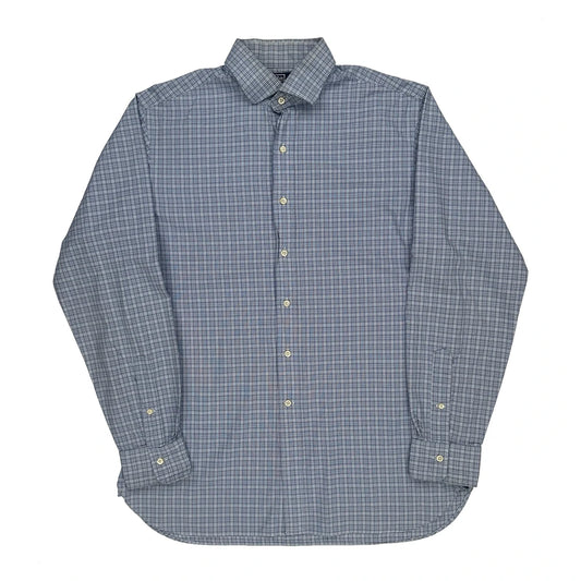 Polo By Ralph Lauren Checked Shirt - Large Blue Cotton