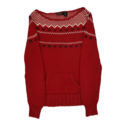 Polo By Ralph Lauren Jumper - Medium Red Cotton
