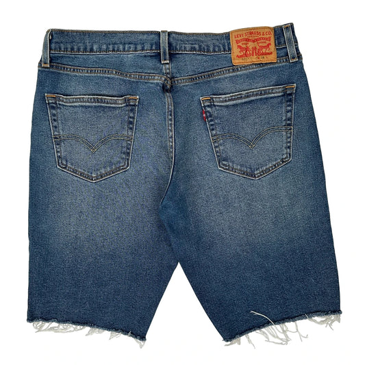 Levis Denim Shorts - 34W 10L Blue Cotton