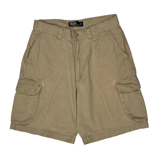 Polo By Ralph Lauren Cargo Shorts - 32W 9L Beige Cotton