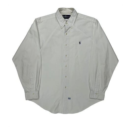 Vintage Ralph Lauren Shirt - Large White Cotton