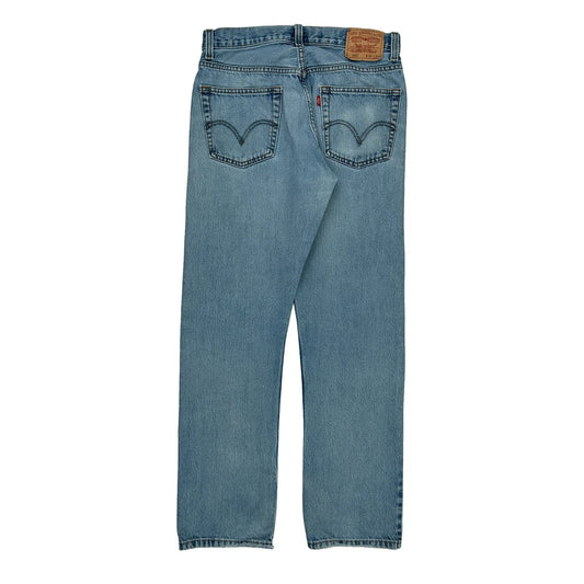 Regular Fit 505 Levis Jeans - 32W 32L Blue Cotton