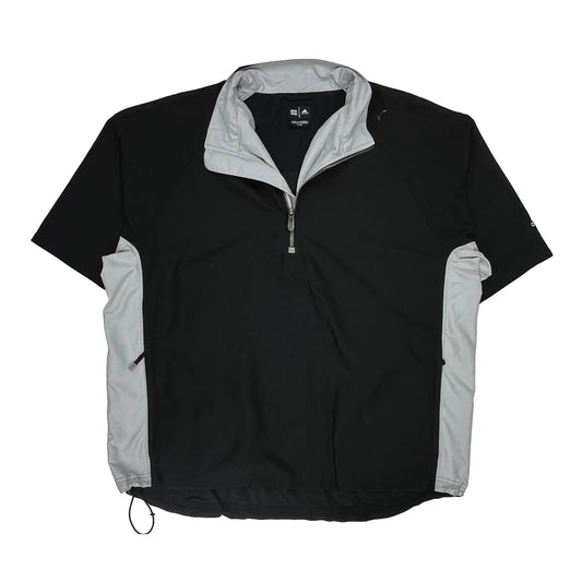 Adidas Windbreaker - Large Black Polyester