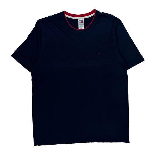 Vintage Tommy Hilfiger T-Shirt - Large Navy Cotton