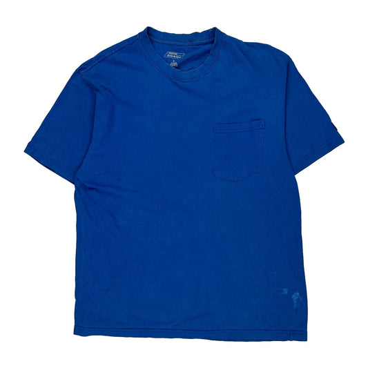 Dickies T-Shirt - Large Blue Cotton