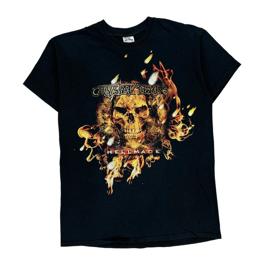 Crystal Tears Hellmade Gildan Band T-Shirt - Medium Black Cotton