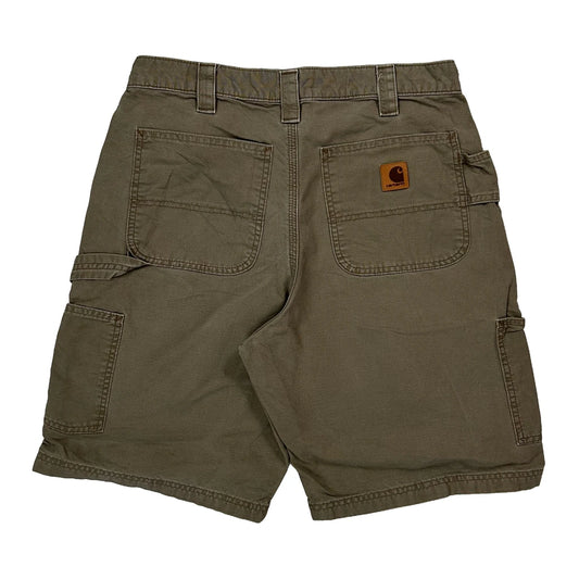Vintage Carhartt Carpenter Shorts - 30″ Waist Khaki Cotton