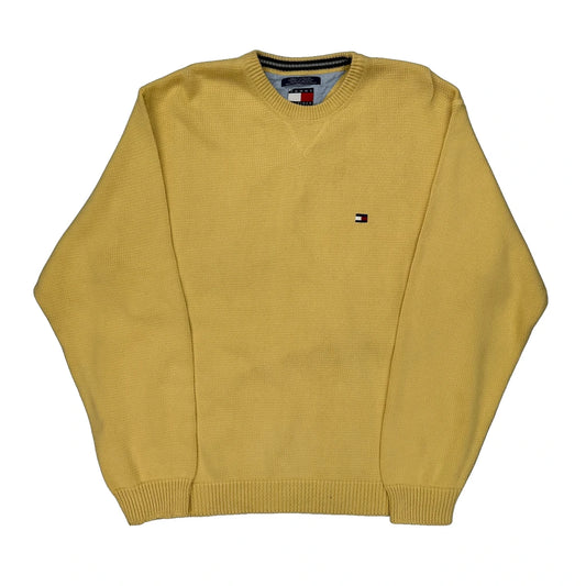 Tommy Hilfiger Jumper - 2XL Yellow Cotton