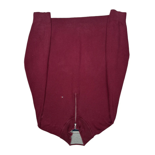 Tommy Hilfiger 1/4 Zip - Large Burgundy Cotton