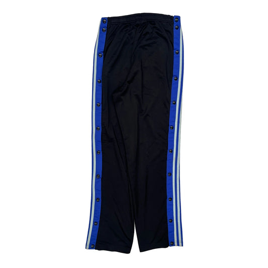 Vintage Snap Buttons On Sides Adidas Tracksuit - Medium Black Polyester