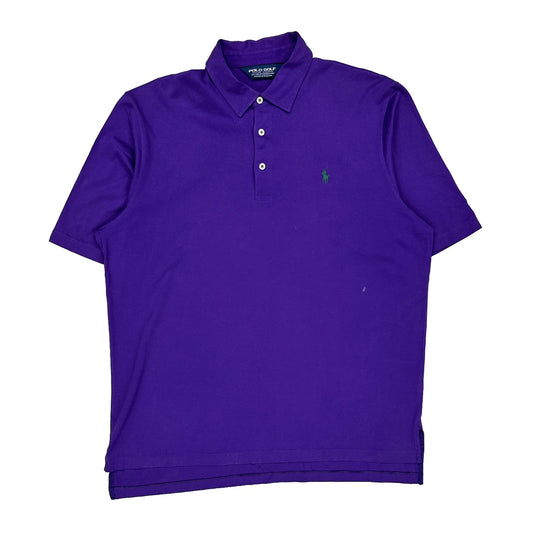 Polo By Ralph Lauren Polo Shirt - Large Purple Cotton
