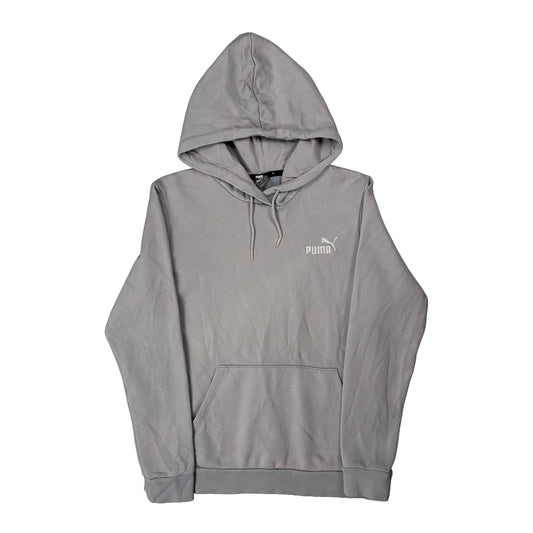 Vintage Puma Hoodie - Medium Grey Cotton