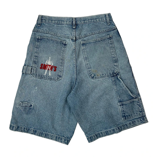 Vintage Smiths Denim Shorts - 28W 12L Light Wash Denim