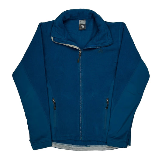 Vintage Nike Acg Fleece Jacket - Large Blue Polyester