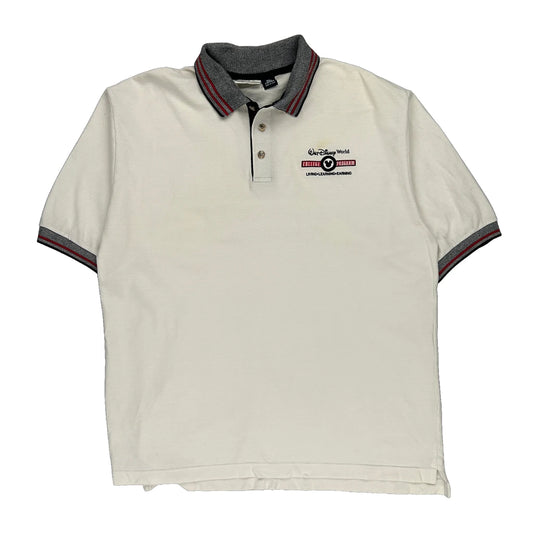 Made In Usa Disney Polo Shirt - XL White Cotton