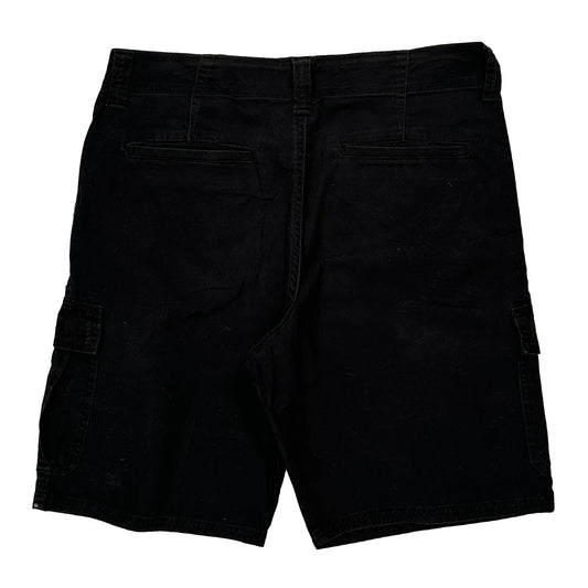 Wrangler Cargo Shorts - 32W 11L Black Cotton