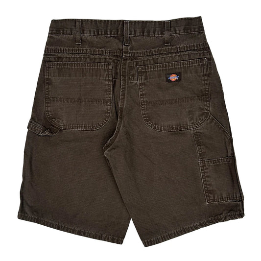 Dickies Baggy Carpenter Shorts - 32W 9L Brown Cotton
