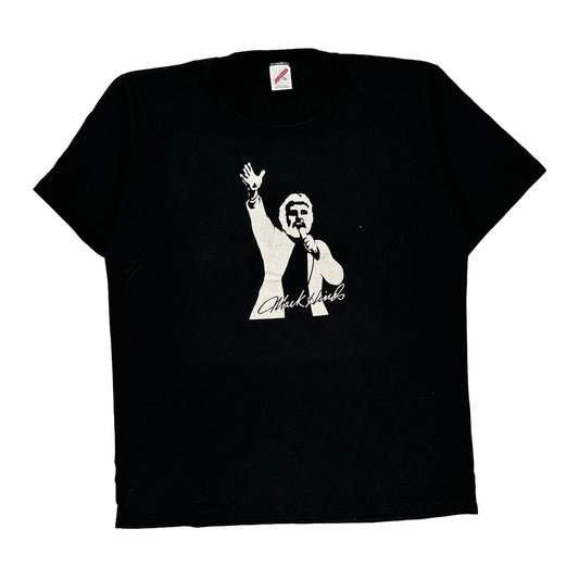 Microphone Graphic Jerzees Single Stitch T-Shirt - XL Black Cotton Blend