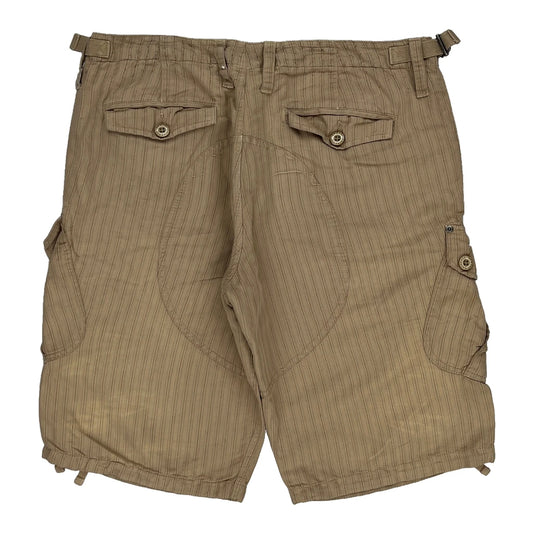 Armani Exchange Cargo Shorts - 38W 13L Beige Cotton