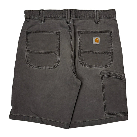 Carhartt Carpenter Shorts - 32W 10L Grey Cotton