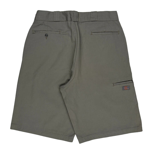 Dickies Baggy Chino Shorts - 34W 11L Grey Cotton