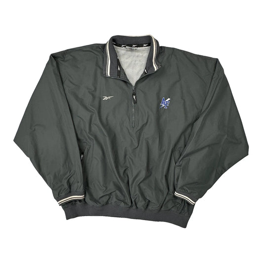Vintage Reebok Windbreaker - 2XL Grey Polyester
